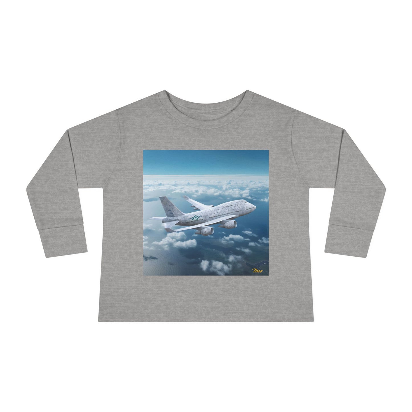 Big Ol' Jet Airliner Series Print #3 Toddler Long Sleeve Tee