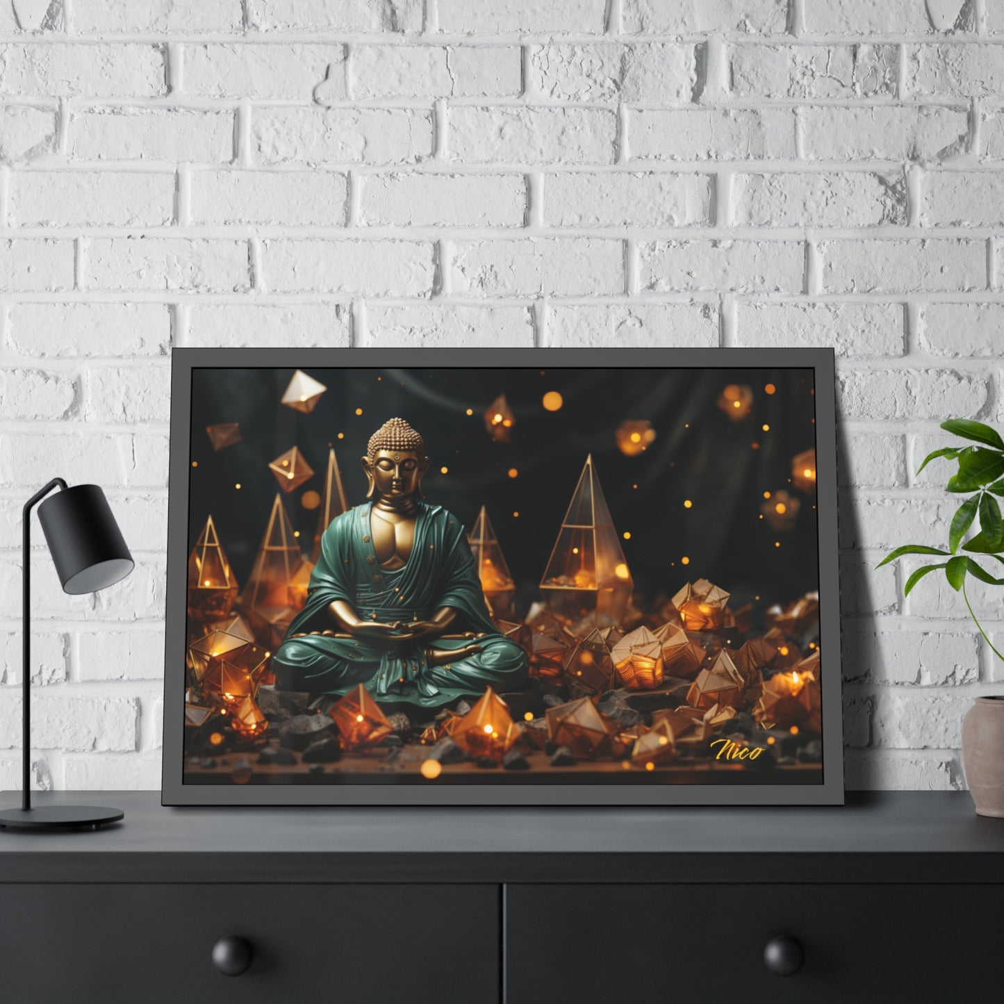 Ascending Buddha Series Print #4 - Framed Fine Art Paper Print