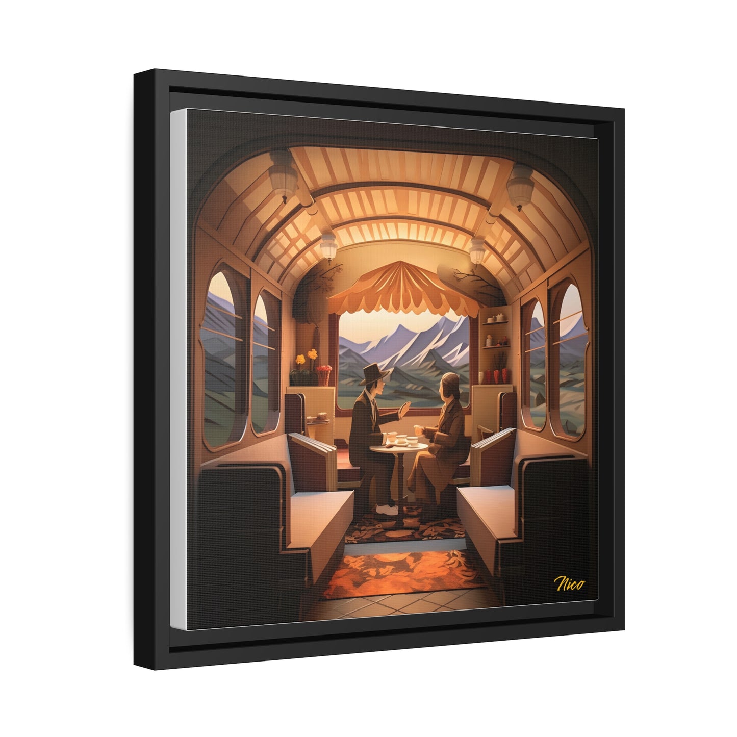 Orient Express Series Print #10 - Black Framed Canvas Print