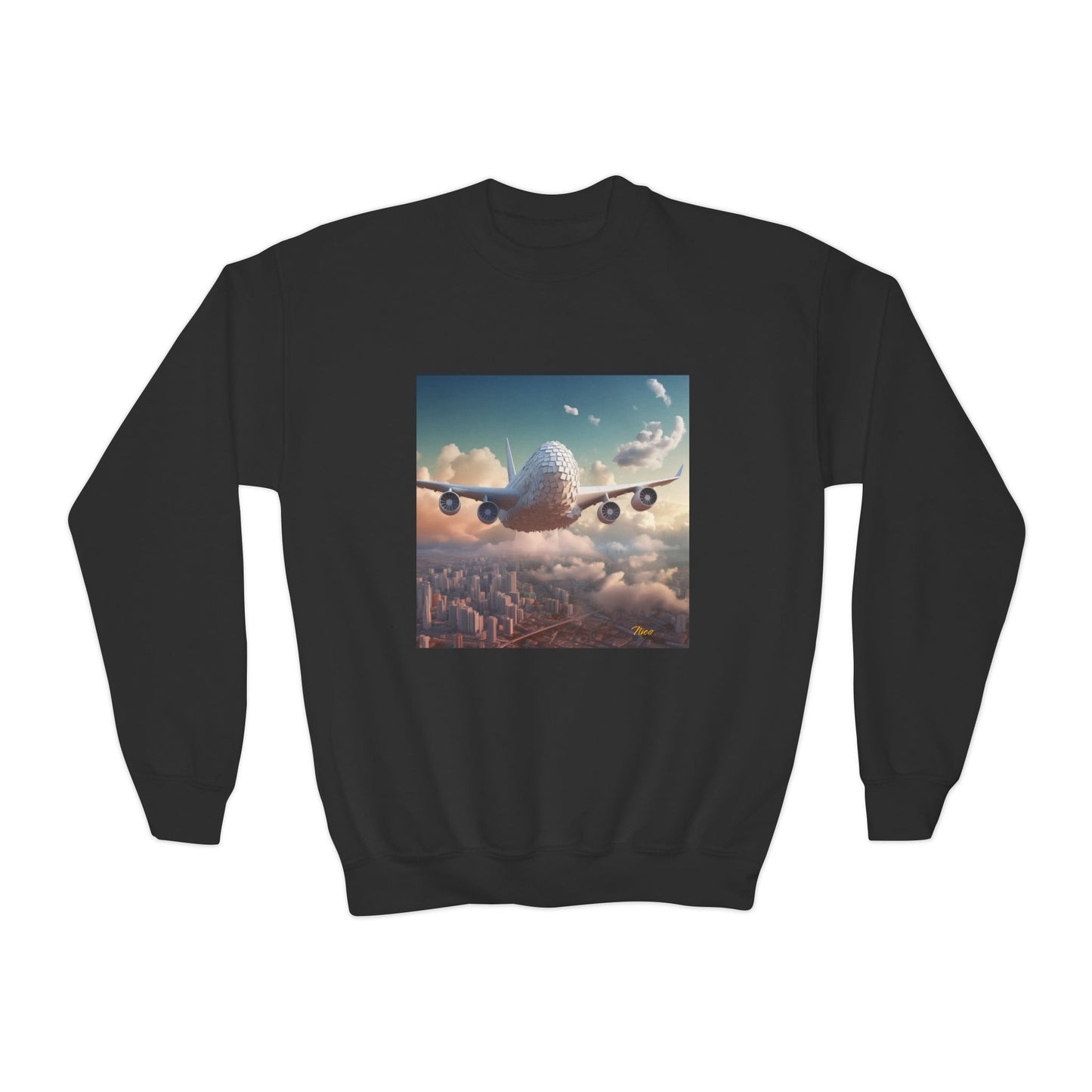 Frequent Flyer Miles Series Print #1 Youth Crewneck Sweatshirt