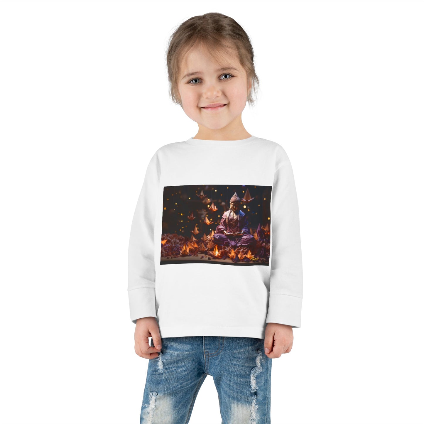 Ascending Buddha Series Print #6 Toddler Long Sleeve Tee