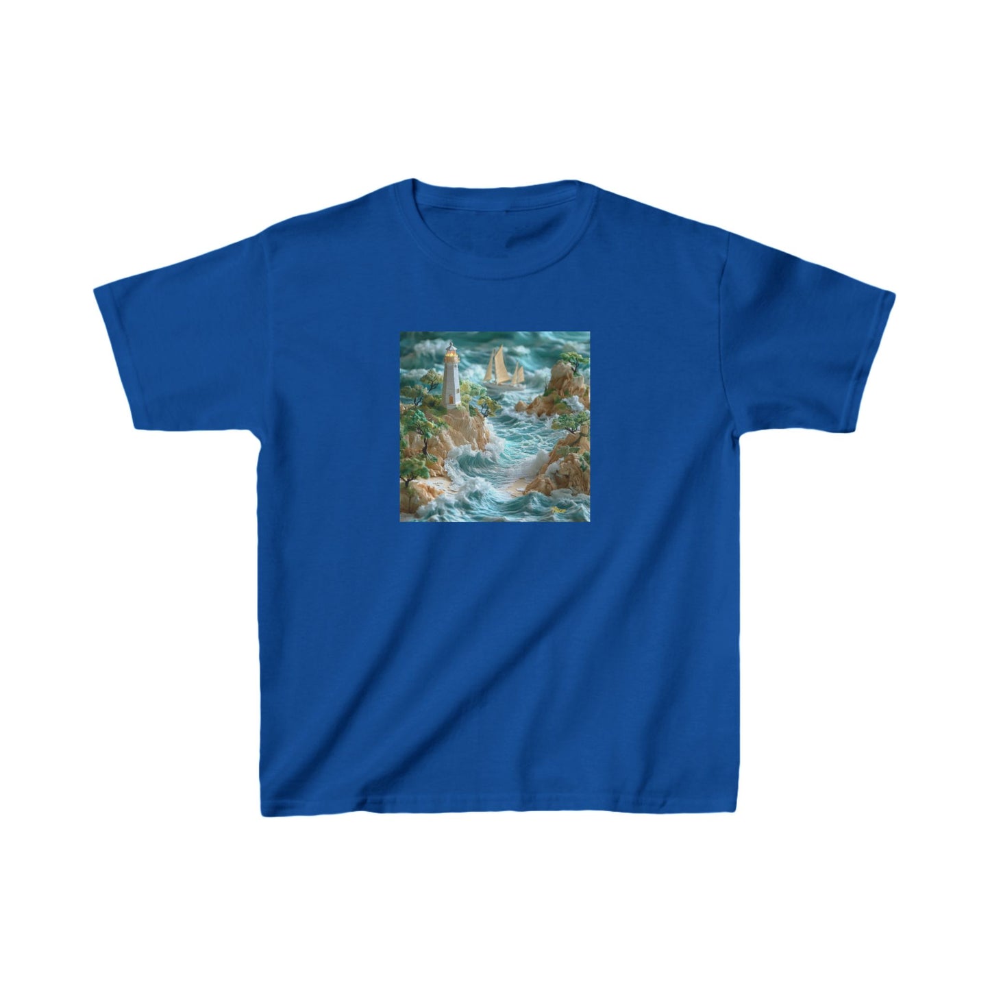 By The Seaside Series Print #9 Kids Heavy Cotton™ Tee