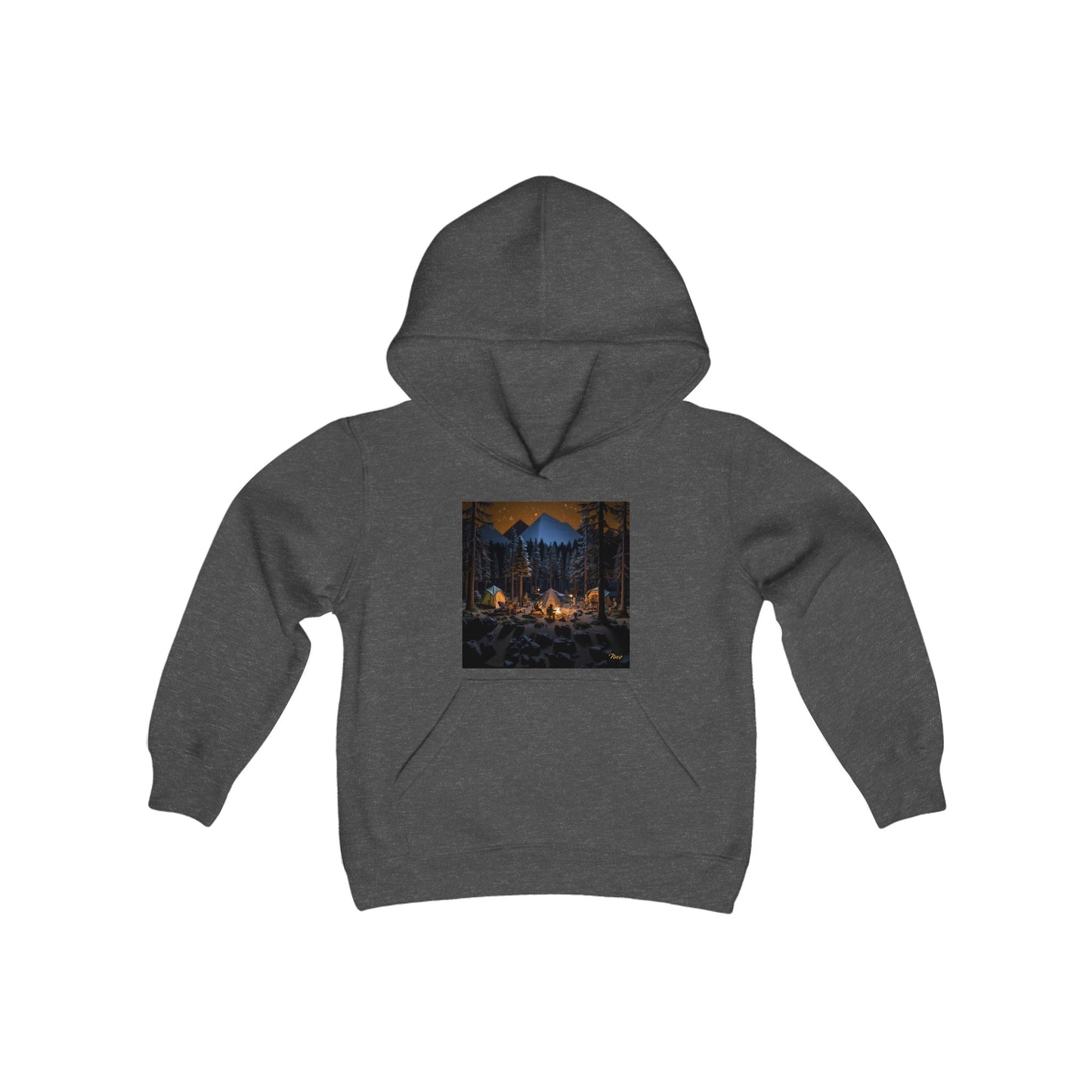 Under The Starry Skies Series Print #1 Youth Heavy Blend Hooded Sweatshirt