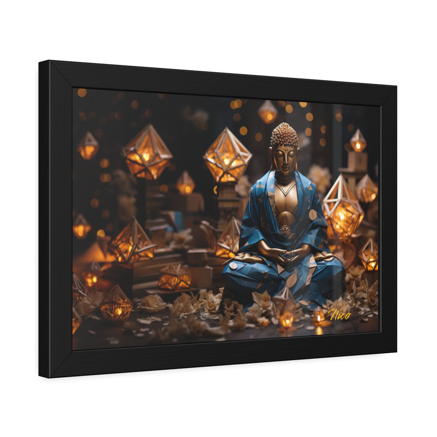 Ascending Buddha Series Print #3 - Framed Fine Art Paper Print