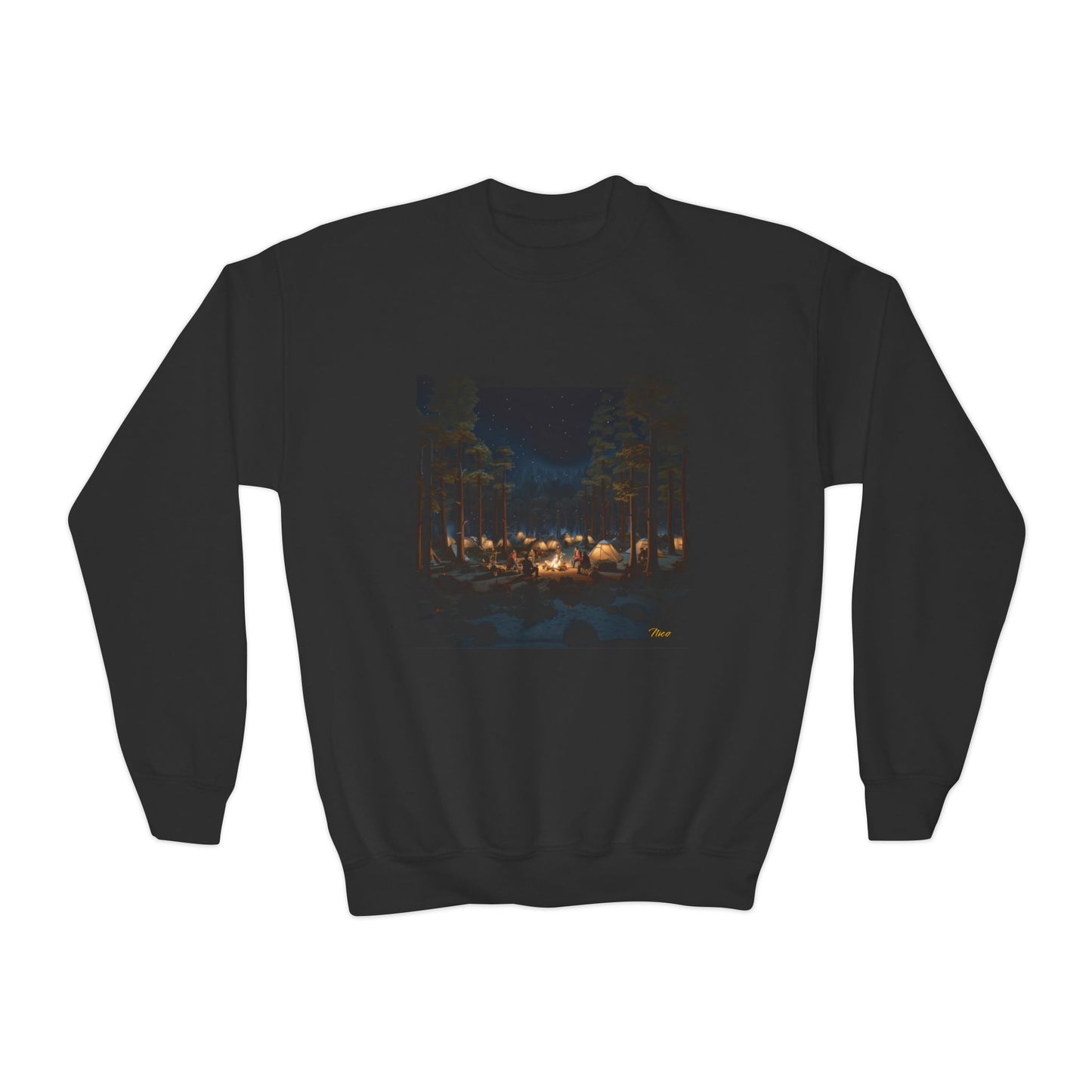 Under The Starry Skies Series Print #5 Youth Crewneck Sweatshirt