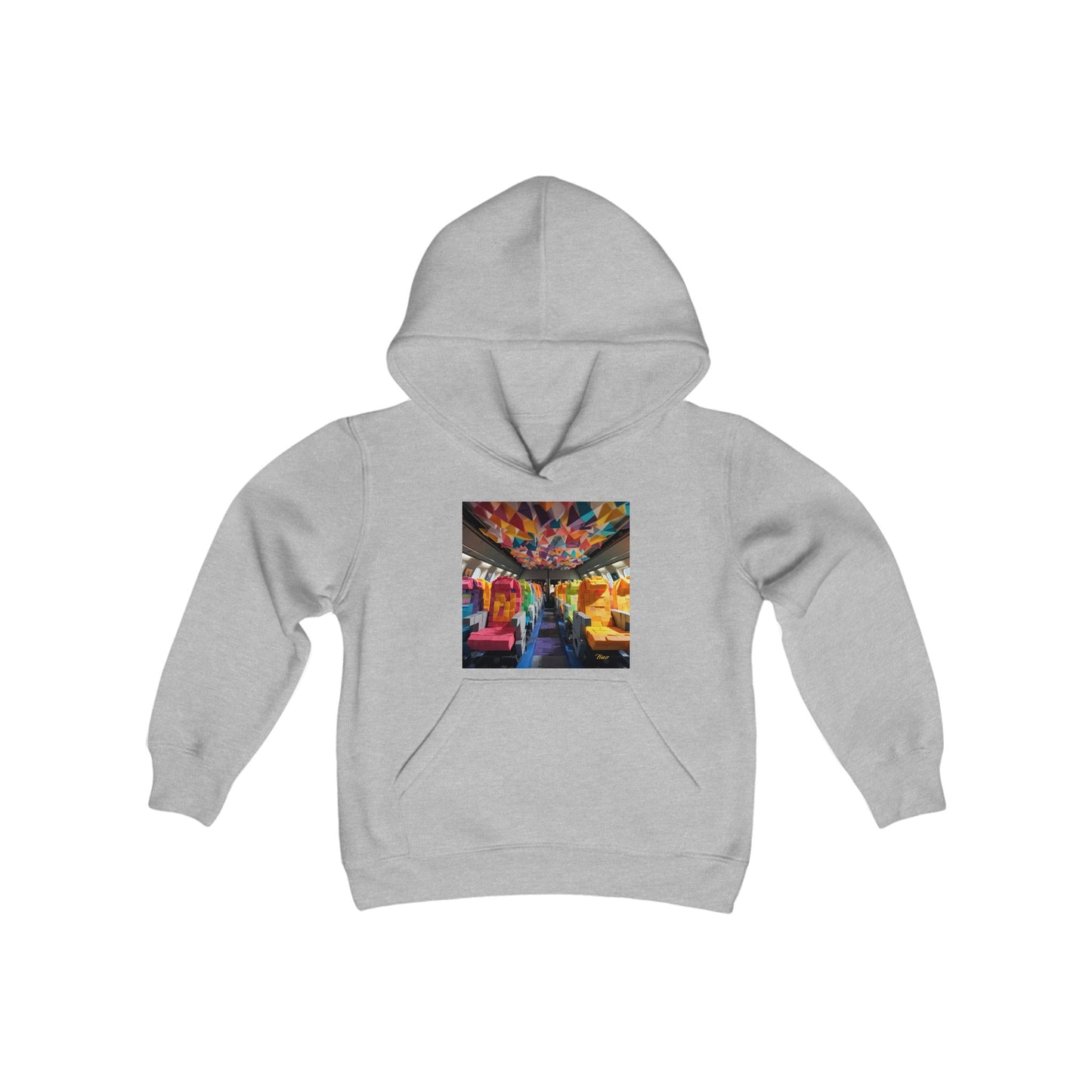 Frequent Flyer Miles Series Print #4 Youth Heavy Blend Hooded Sweatshirt