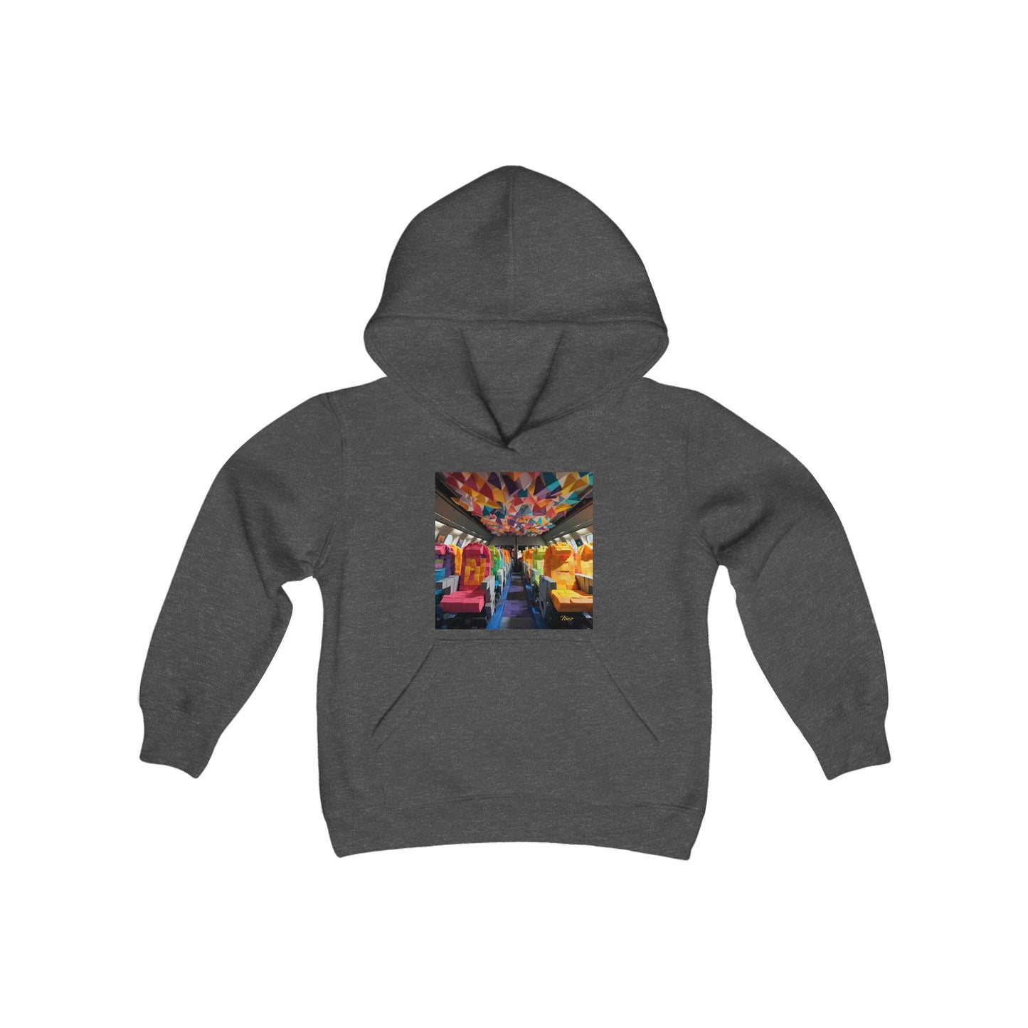 Frequent Flyer Miles Series Print #4 Youth Heavy Blend Hooded Sweatshirt