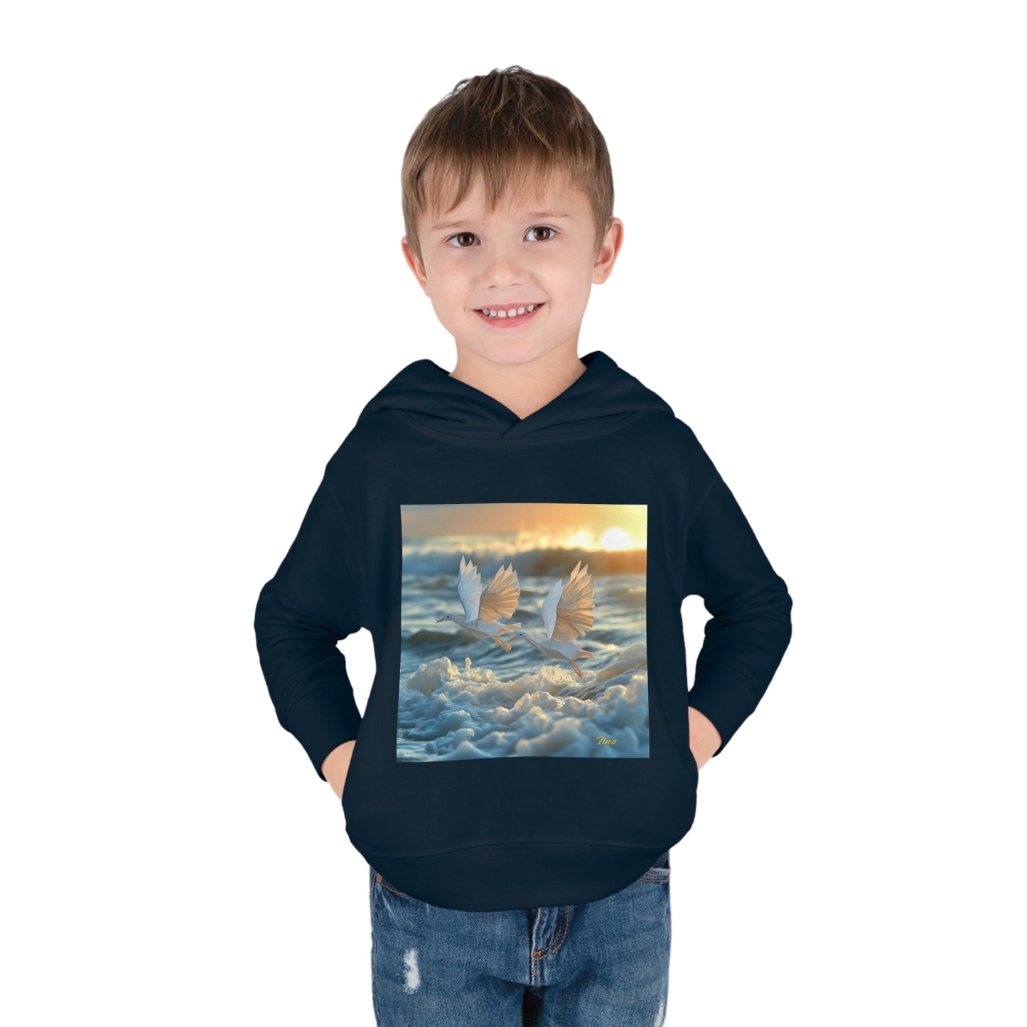 By The Seaside Series Print #5 Toddler Pullover Fleece Hoodie