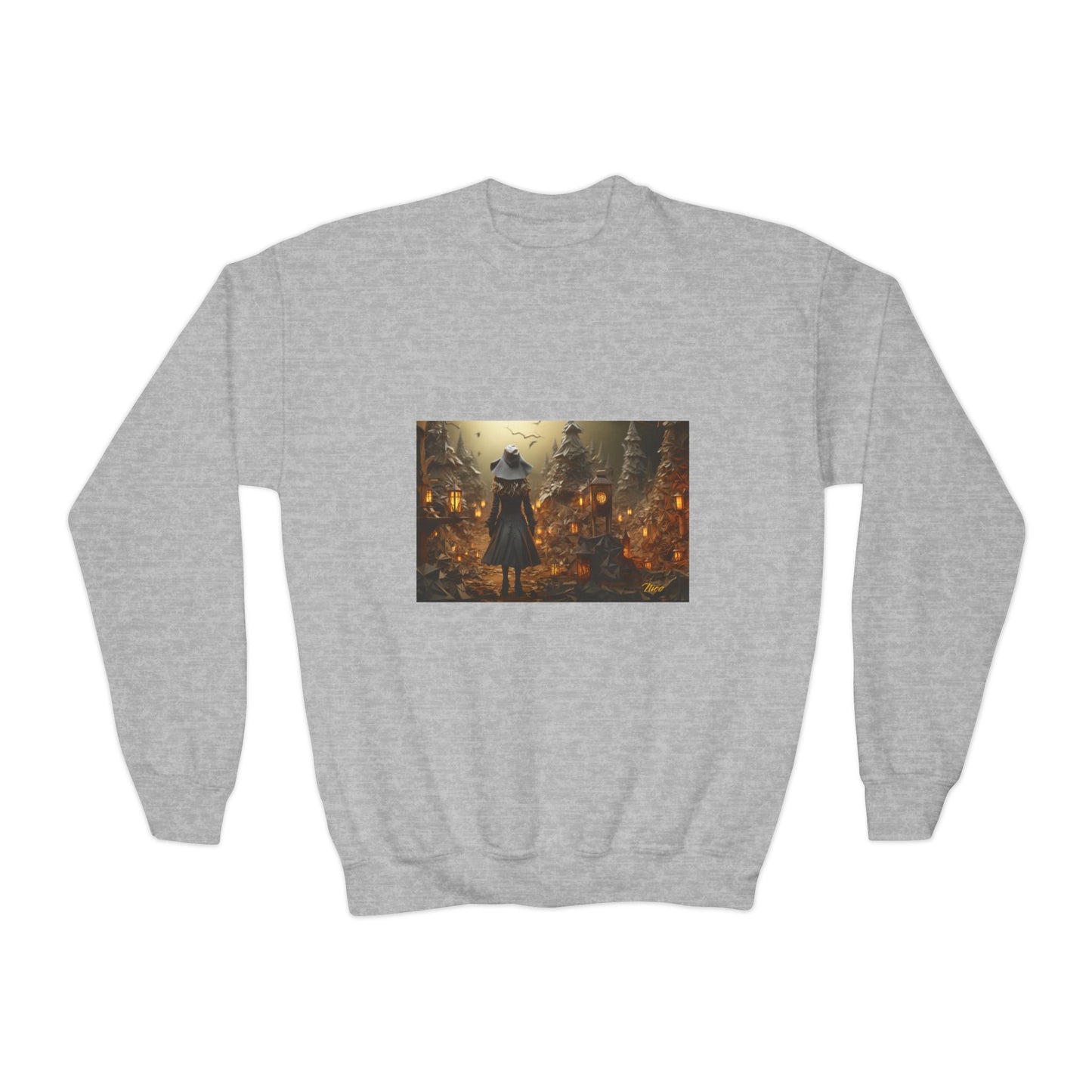 Halloween 2024 Series Print #3 Youth Crewneck Sweatshirt