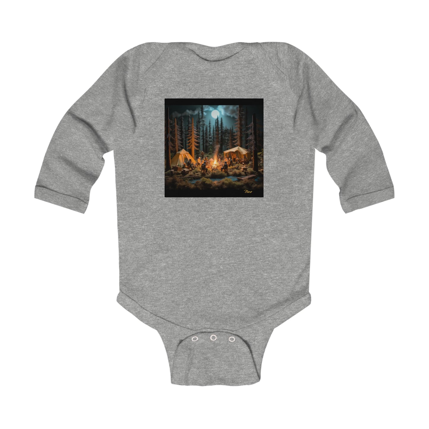 Under The Starry Skies Series Print #8 Infant Long Sleeve Bodysuit