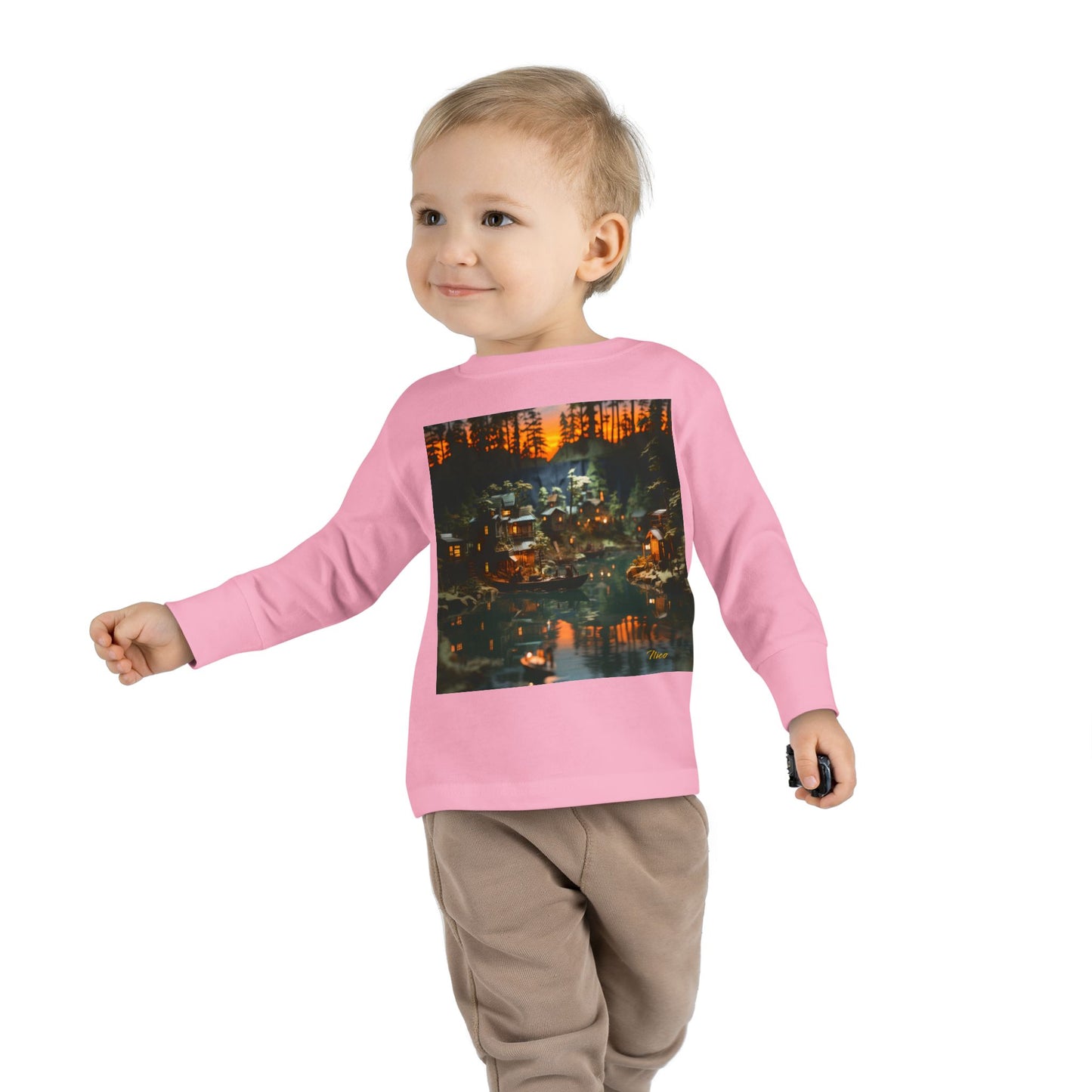 Born On A Bayou Series Print #2 Toddler Long Sleeve Tee