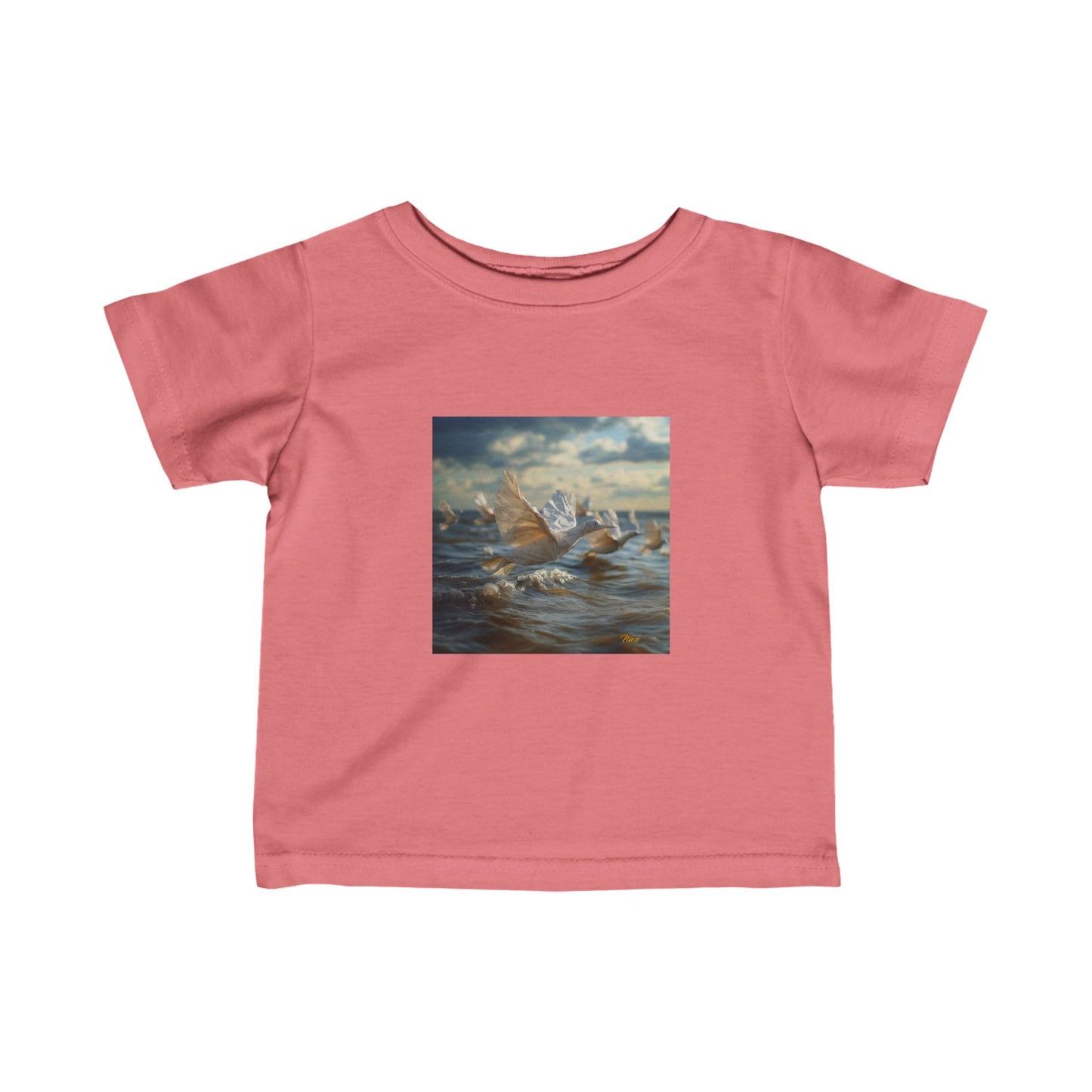 By The Seaside Series Print #8 Infant Fine Jersey Tee