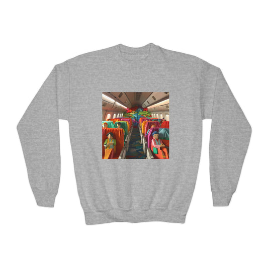 Frequent Flyer Miles Series Print #2 Youth Crewneck Sweatshirt