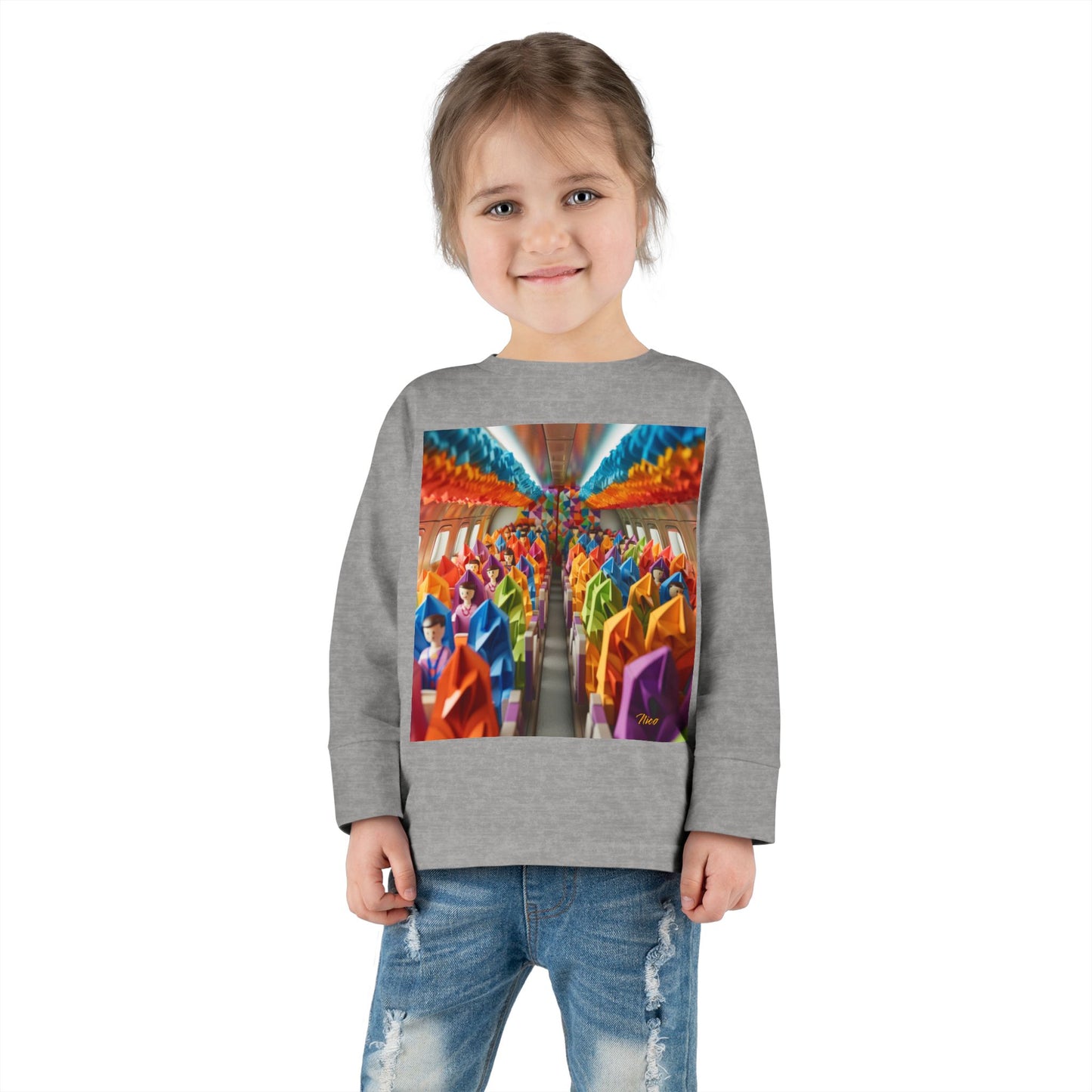 Big Ol' Jet Airliner Series Print #8 Toddler Long Sleeve Tee