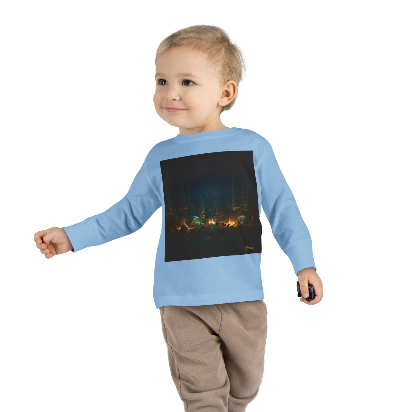 Under The Starry Skies Series Print #2 Toddler Long Sleeve Tee