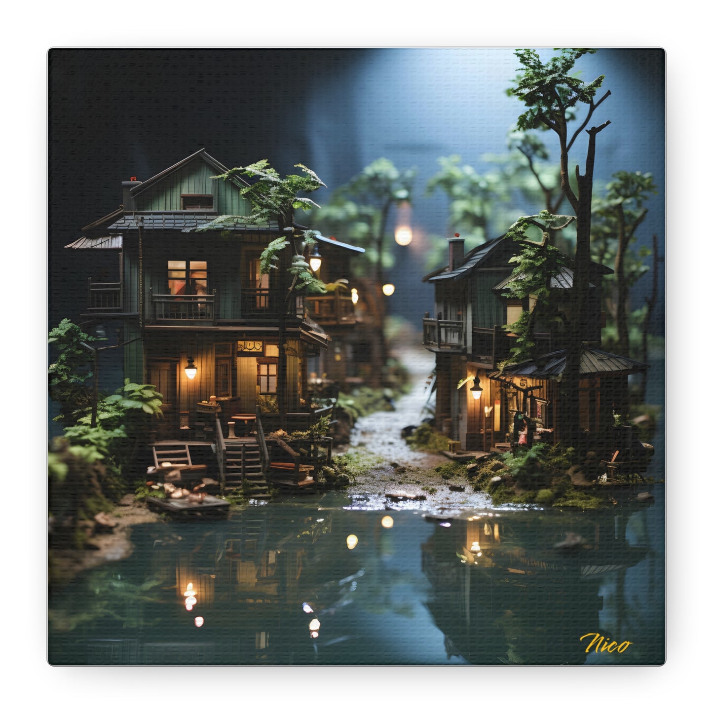 Born On A Bayou Print #3 - Streached Matte Canvas Print, 1.25" Thick