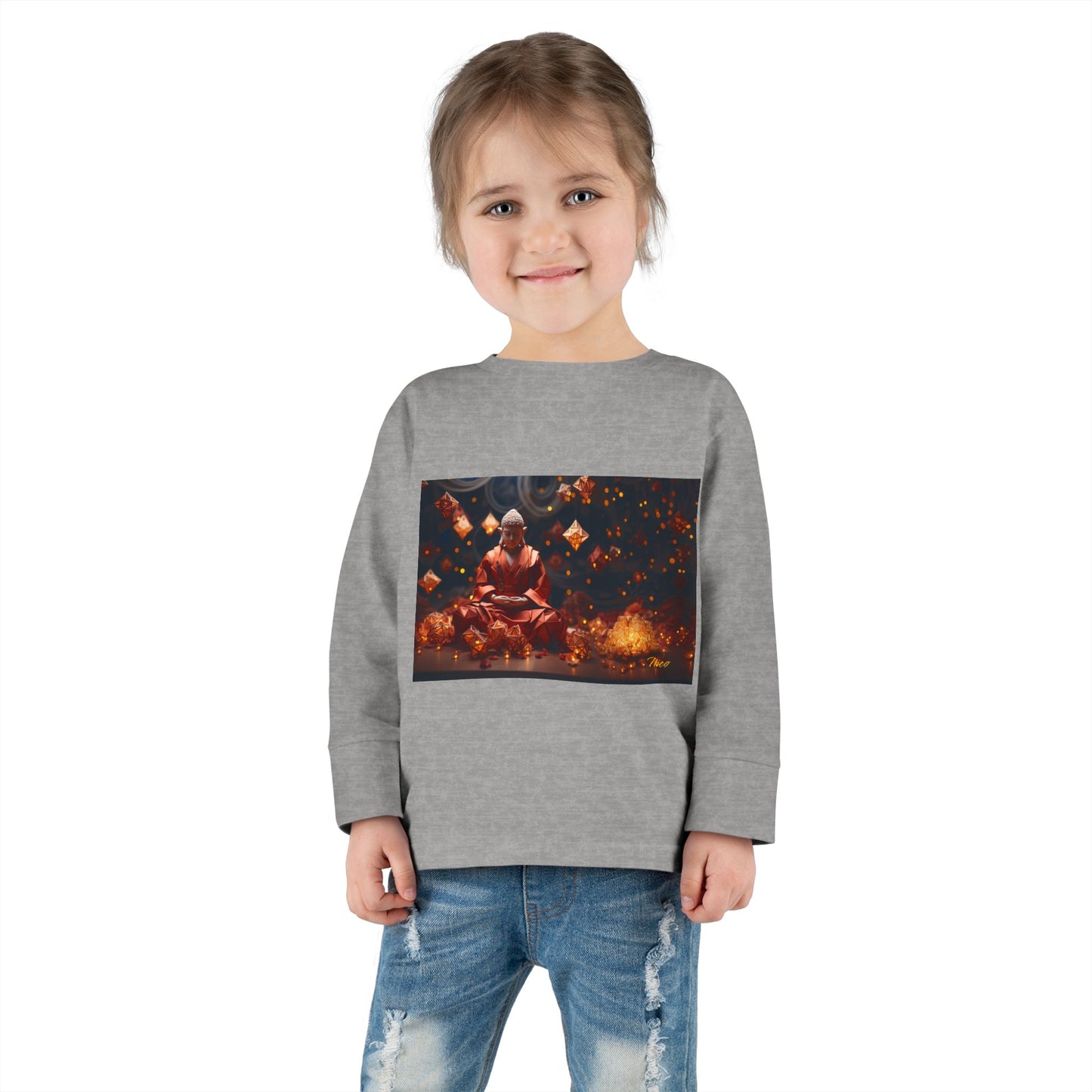 Ascending Buddha Series Print #7 Toddler Long Sleeve Tee