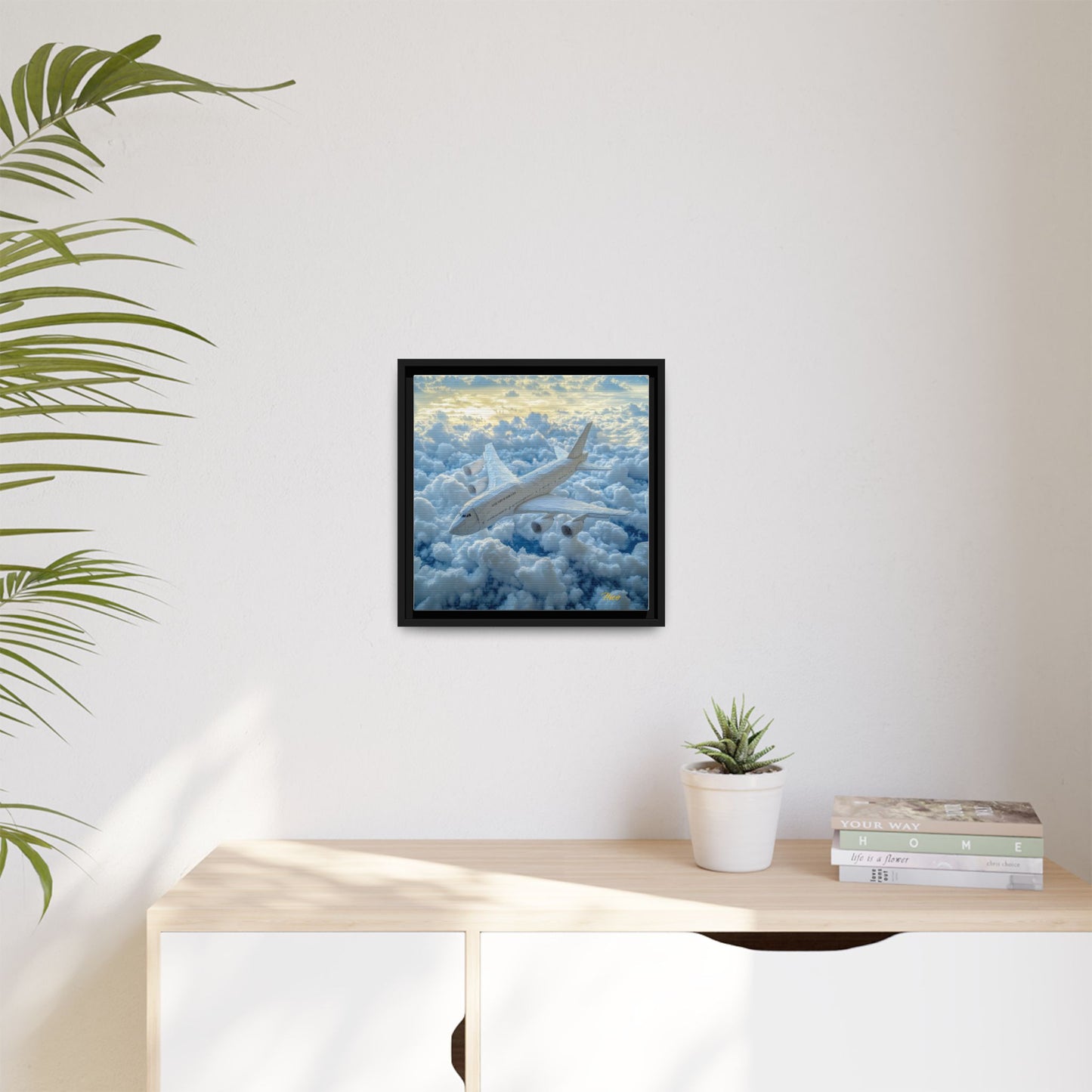 Frequent Flyer Miles Series Print #10 - Black Framed Canvas Print