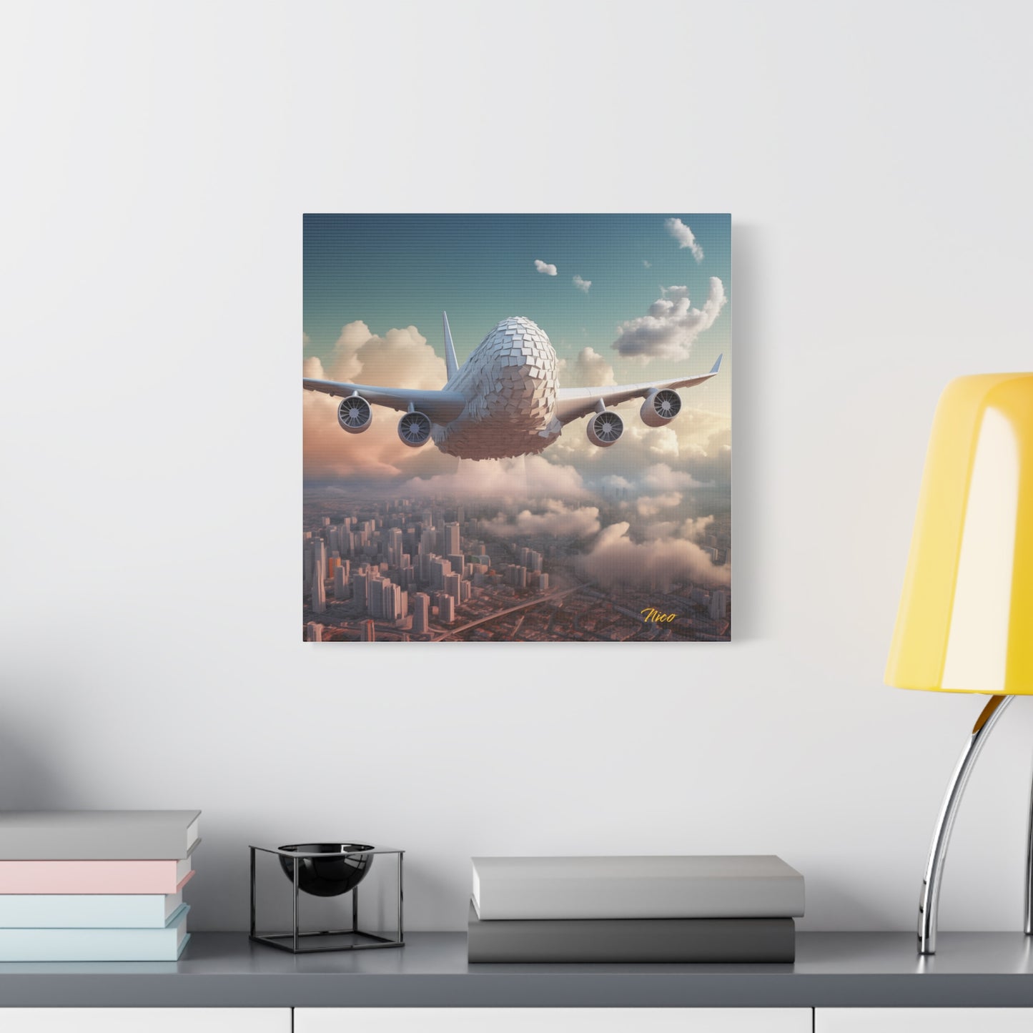 Frequent Flyer Miles Series Print #1 - Streched Matte Canvas Print, 1.25" Thick