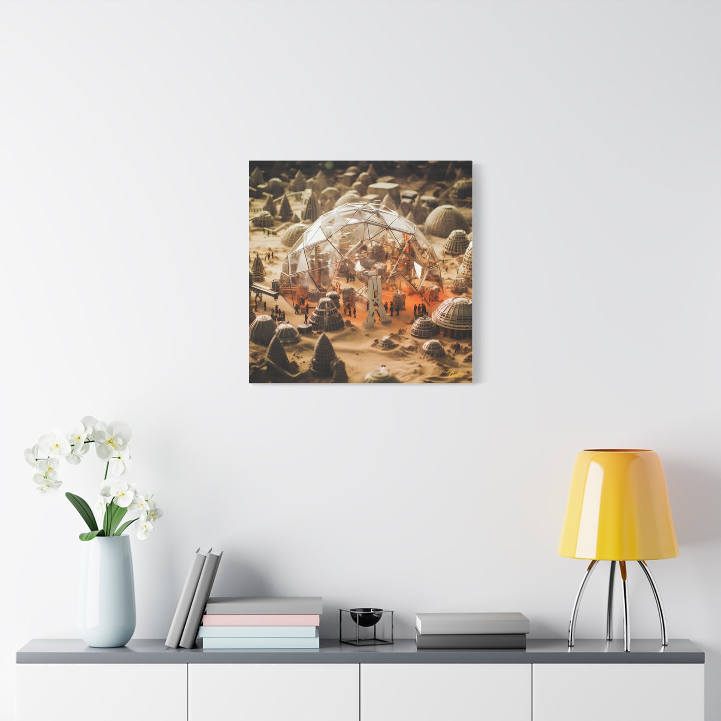 Elons' Dream Series Print #9 - Streched Matte Canvas Print, 1.25" Thick