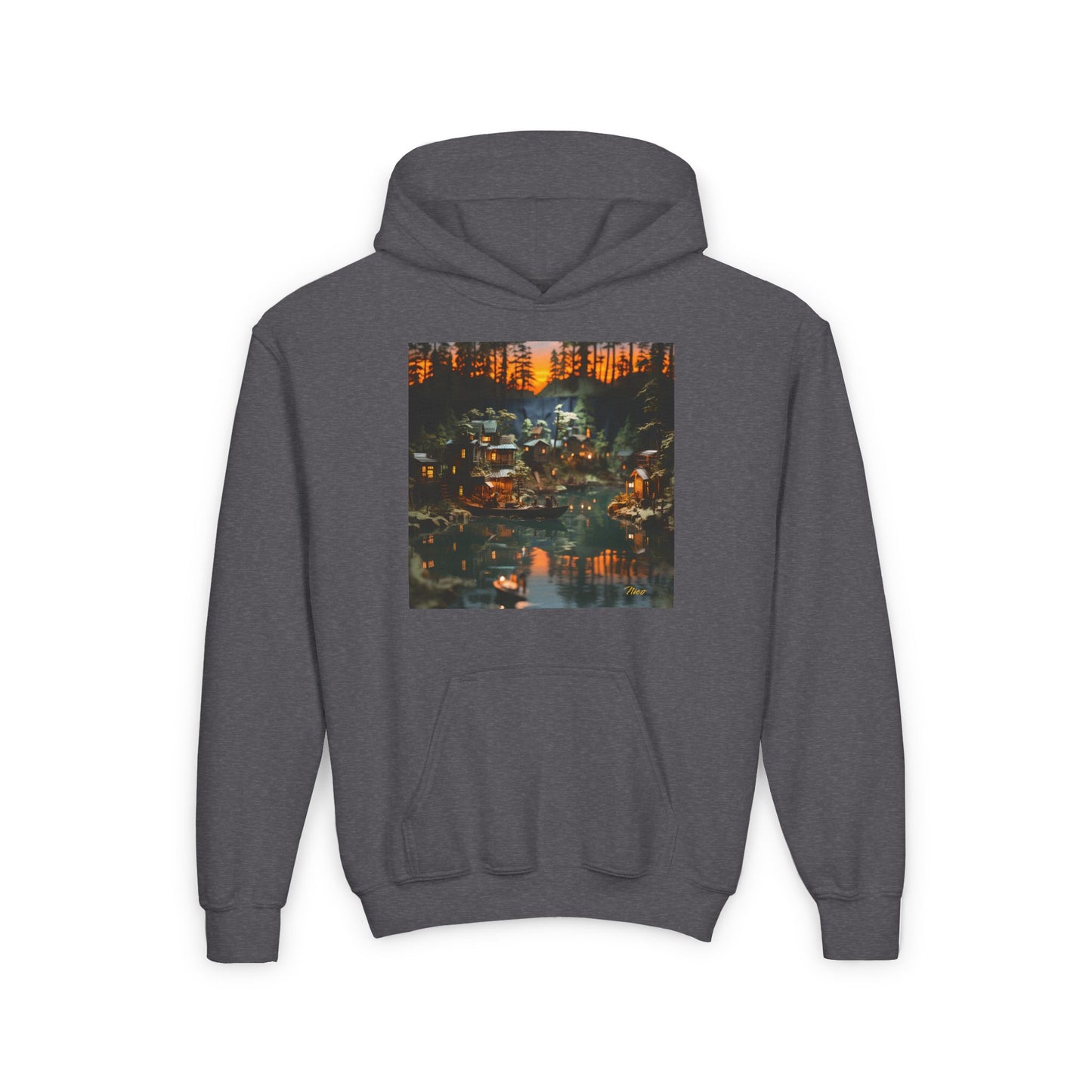 Born On A Bayou Series Print #2 Youth Heavy Blend Hooded Sweatshirt