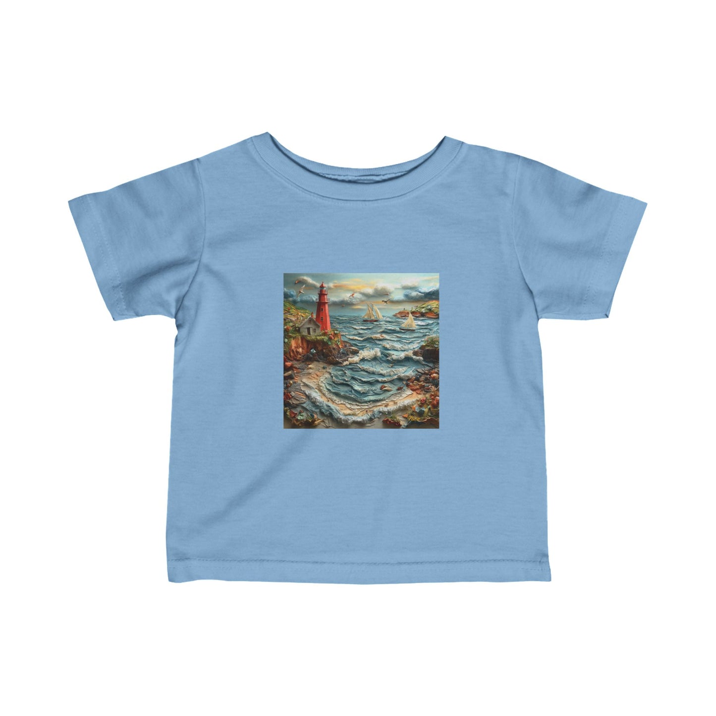 By The Seaside Series Print #2 Infant Fine Jersey Tee