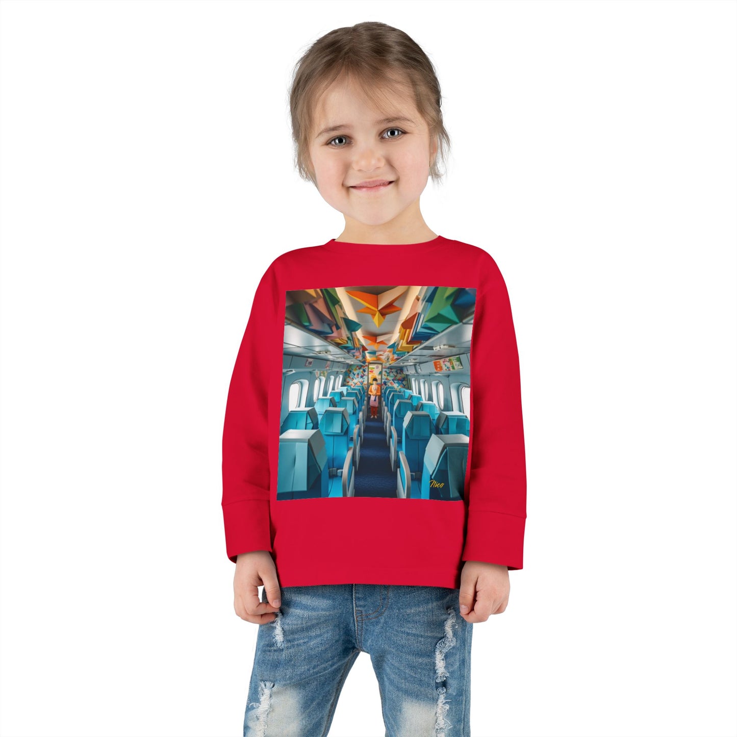 Big Ol' Jet Airliner Series Print #6 Toddler Long Sleeve Tee