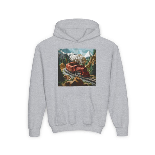 Orient Express Series Print #3 Youth Heavy Blend Hooded Sweatshirt