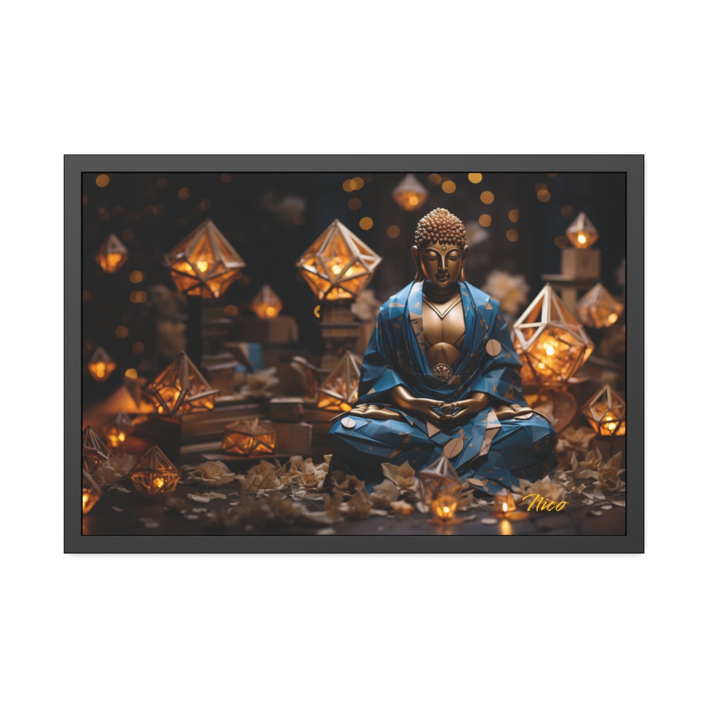 Ascending Buddha Series Print #3 - Framed Fine Art Paper Print