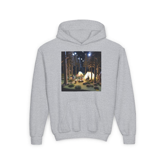 Under The Starry Skies Series Print #7 Youth Heavy Blend Hooded Sweatshirt