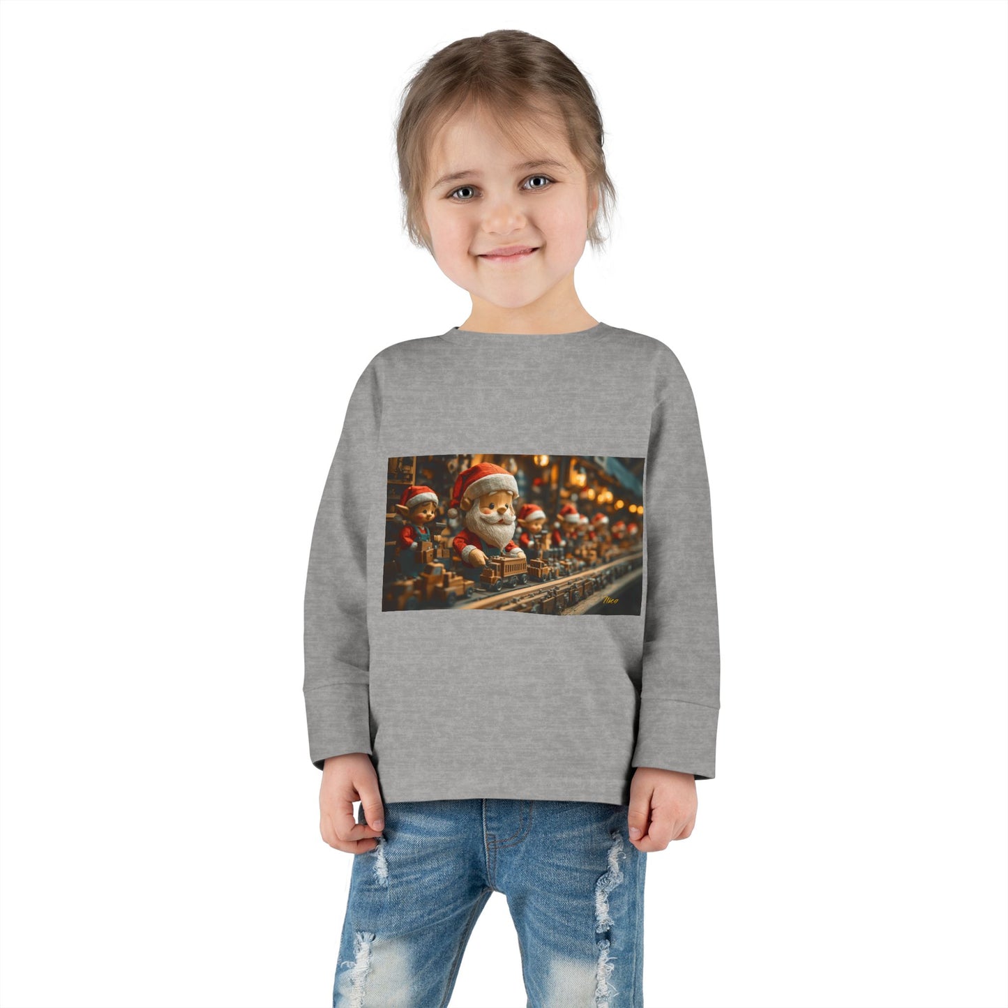 Chirstmas 2024 Series Print #3 Toddler Long Sleeve Tee