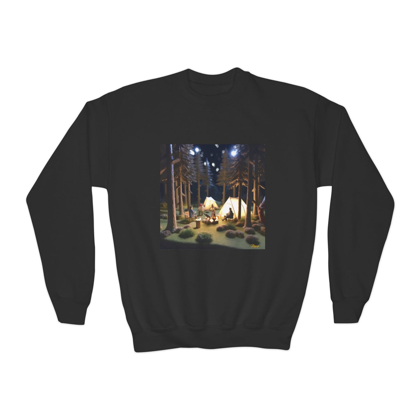 Under The Starry Skies Series Print #7 Youth Crewneck Sweatshirt