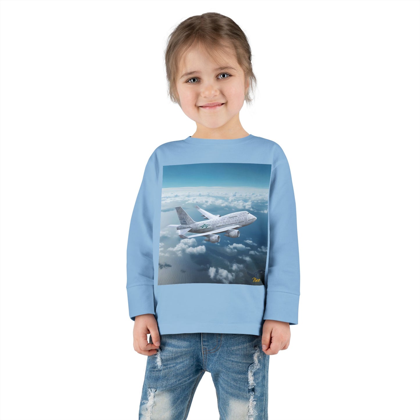 Big Ol' Jet Airliner Series Print #3 Toddler Long Sleeve Tee