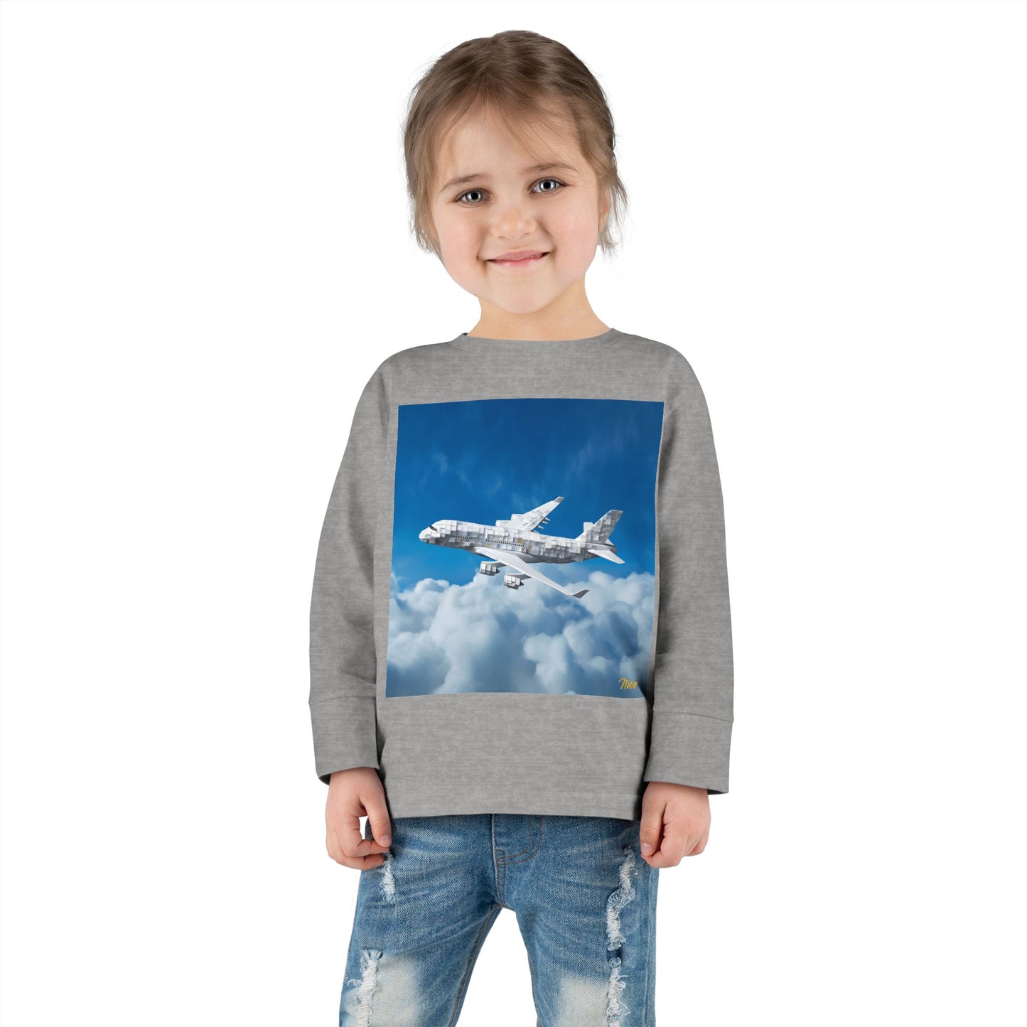 Big Ol' Jet Airliner Series Print #5 Toddler Long Sleeve Tee