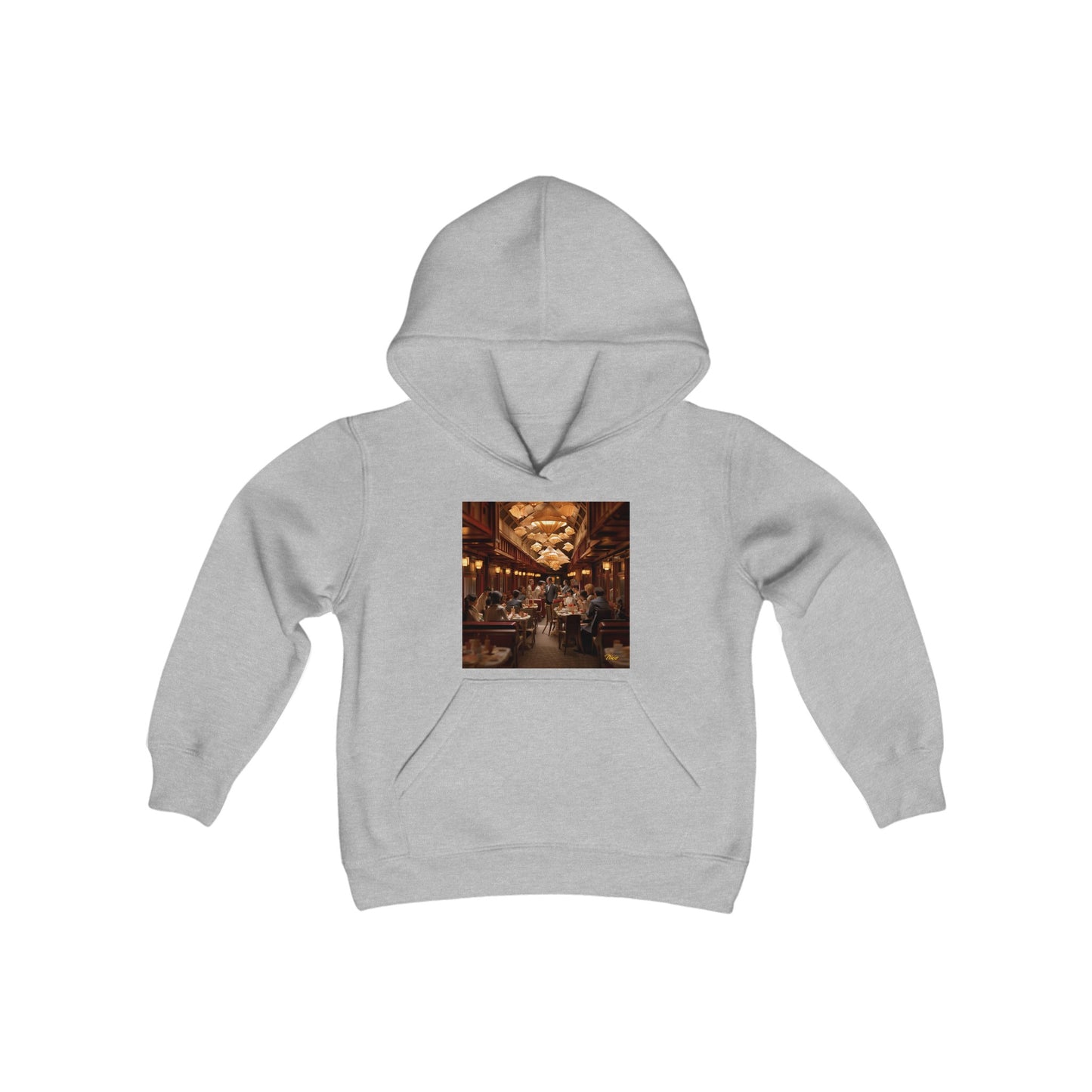 Orient Express Series Print #8 Youth Heavy Blend Hooded Sweatshirt