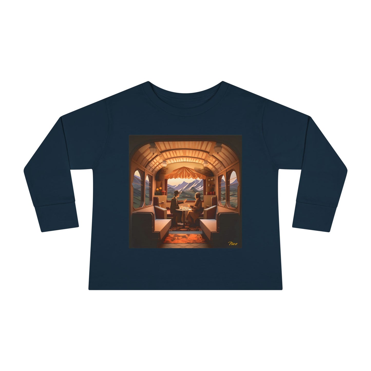 Orient Express Series Print #10 Toddler Long Sleeve Tee