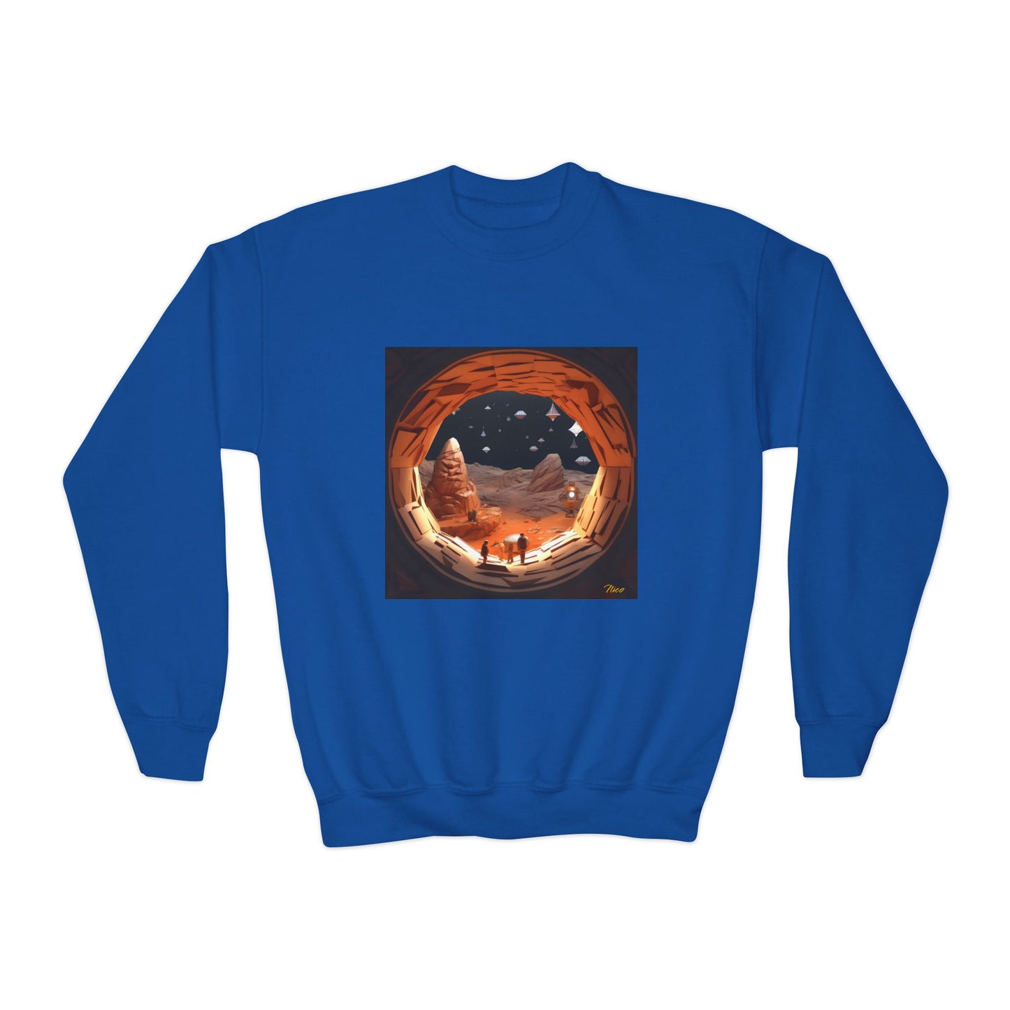 Elons' Dream Series Print #4 Youth Crewneck Sweatshirt