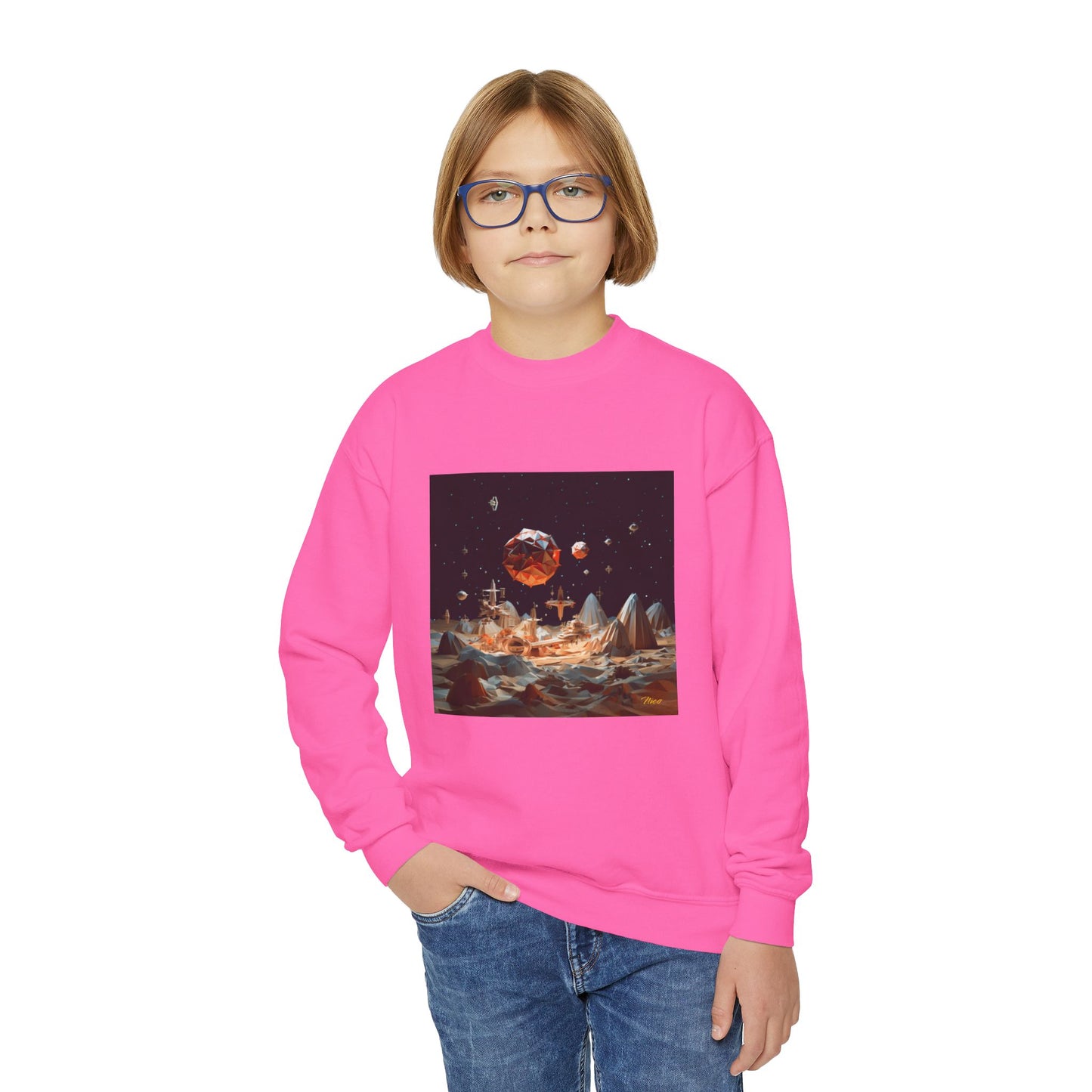 Elons' Dream Series Print #7 Youth Crewneck Sweatshirt