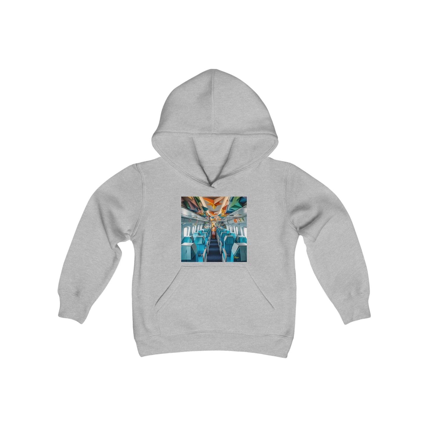 Frequent Flyer Miles Series Print #6 Youth Heavy Blend Hooded Sweatshirt