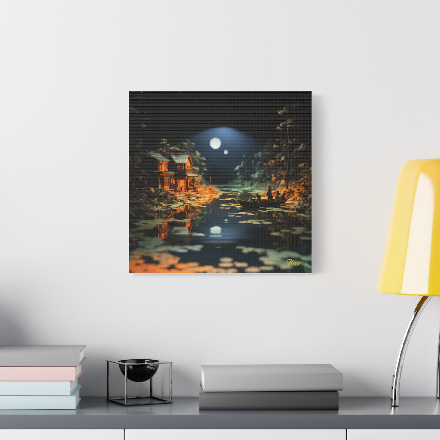 Born On A Bayou Print #3 - Streached Matte Canvas Print, 1.25" Thick