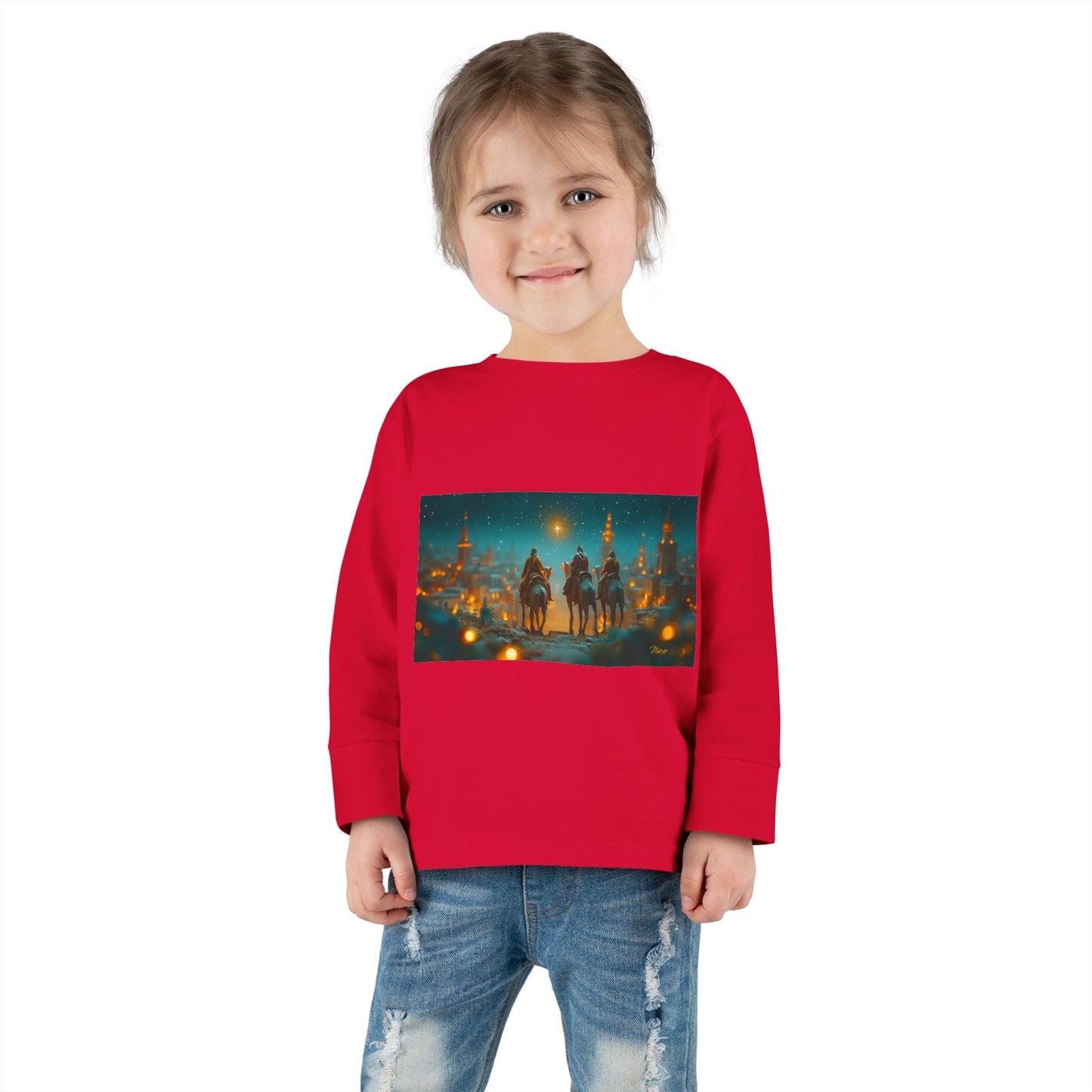 Chirstmas 2024 Series Print #9 Toddler Long Sleeve Tee