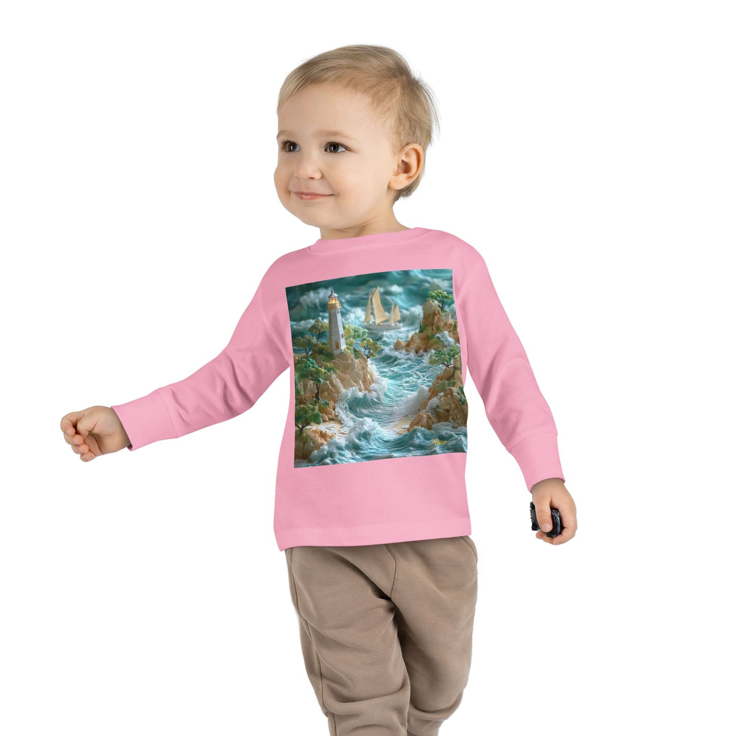 By The Seaside Series Print #9 Toddler Long Sleeve Tee