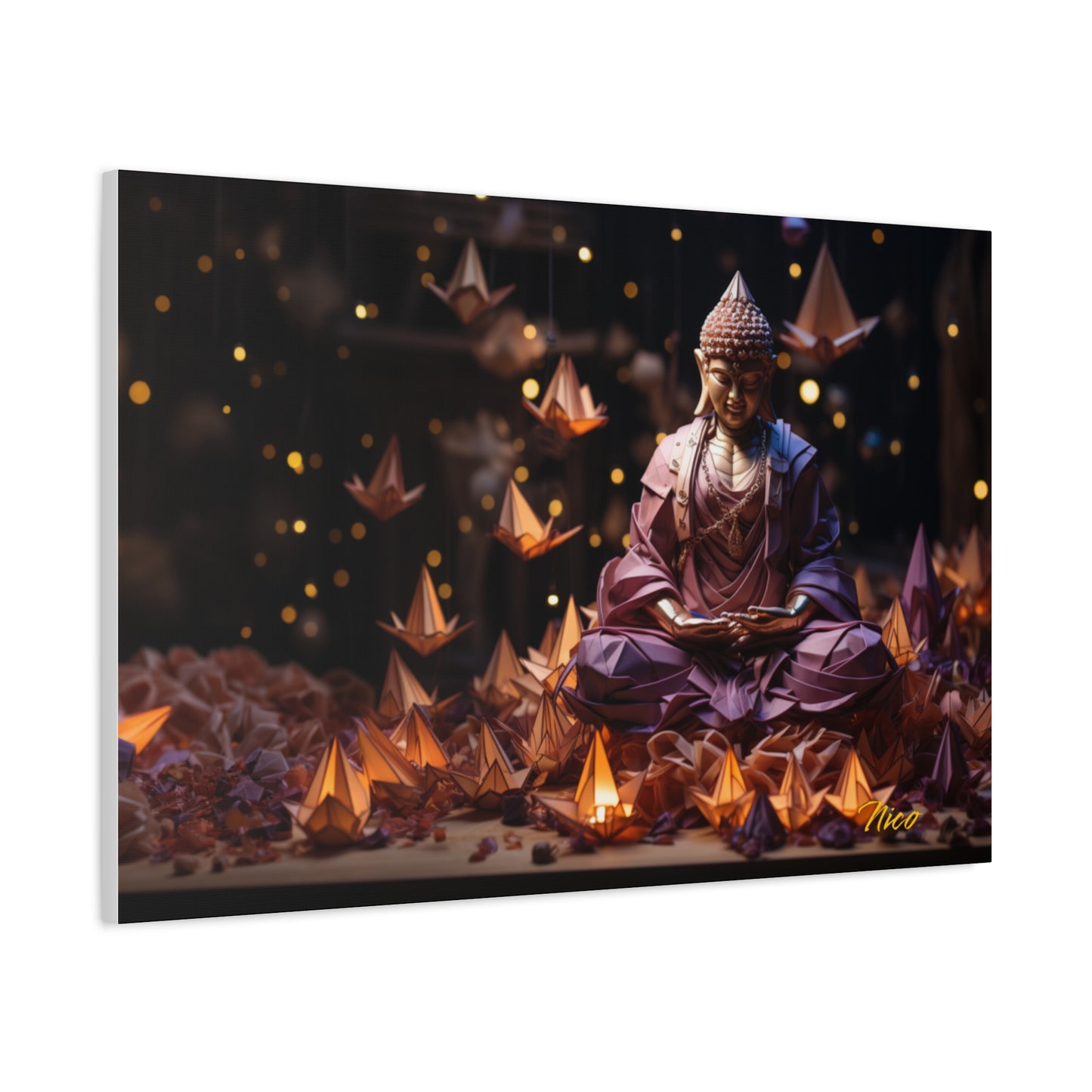 Ascending Buddha Series Print #6 - Streched Matte Canvas Print, 1.25" Thick