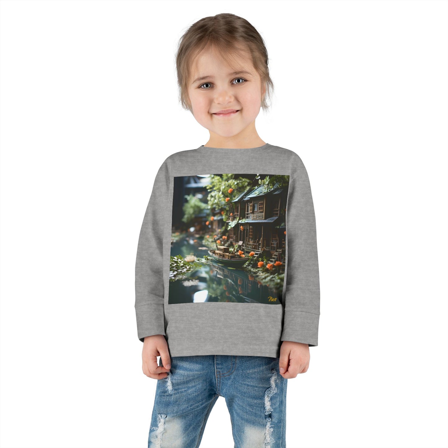 Born On A Bayou Series Print #9 Toddler Long Sleeve Tee