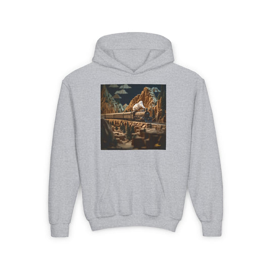 Orient Express Series Print #9 Youth Heavy Blend Hooded Sweatshirt