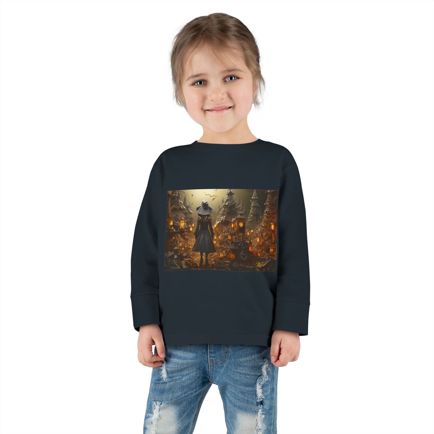 Halloween 2024 Series Print #3 Toddler Long Sleeve Tee