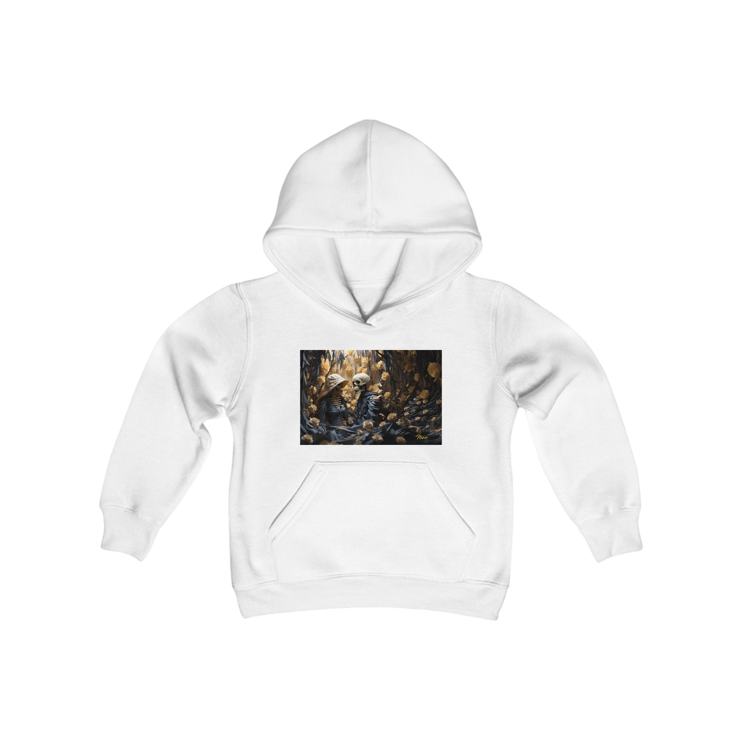 Halloween 2024 Series Print #4 Youth Heavy Blend Hooded Sweatshirt