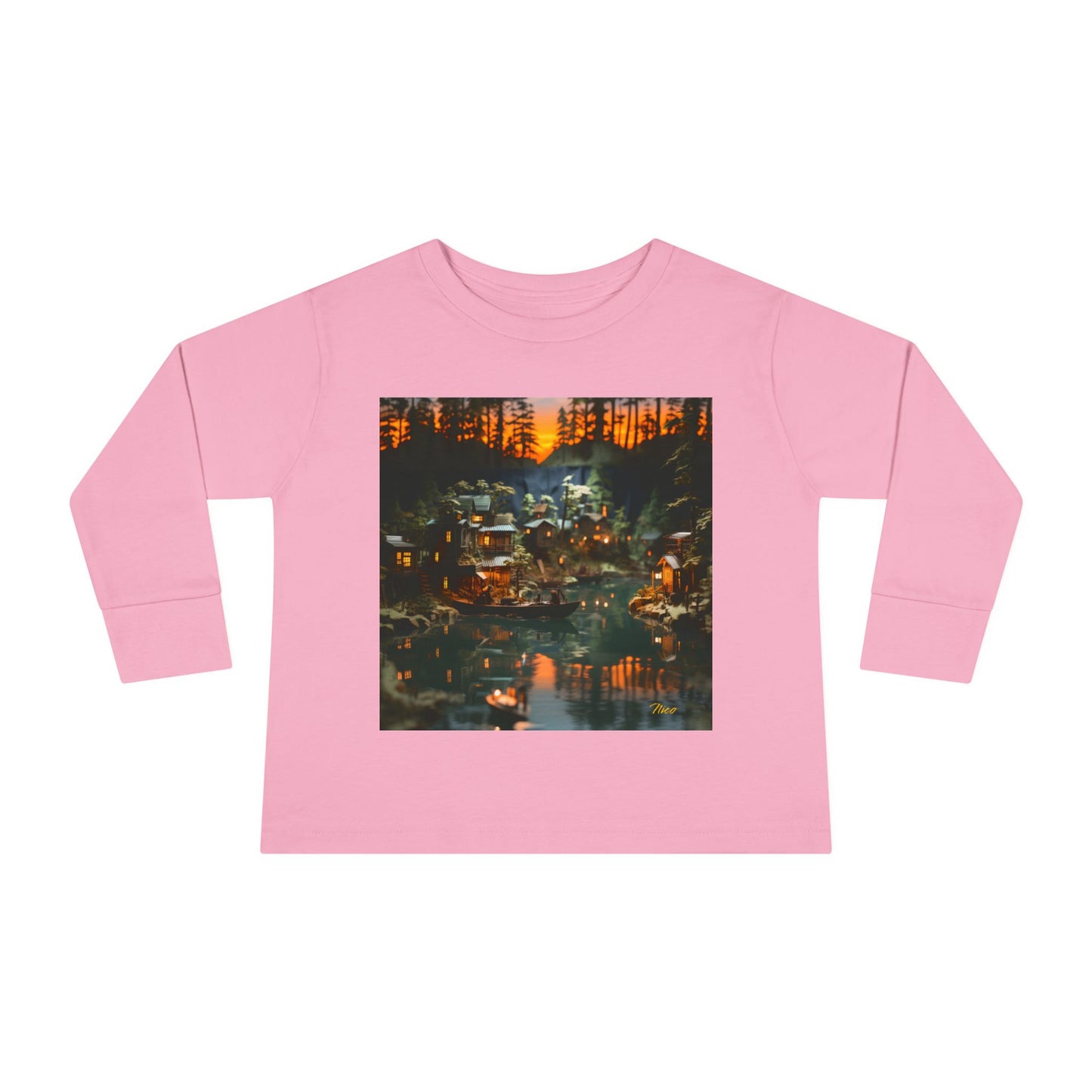 Born On A Bayou Series Print #2 Toddler Long Sleeve Tee