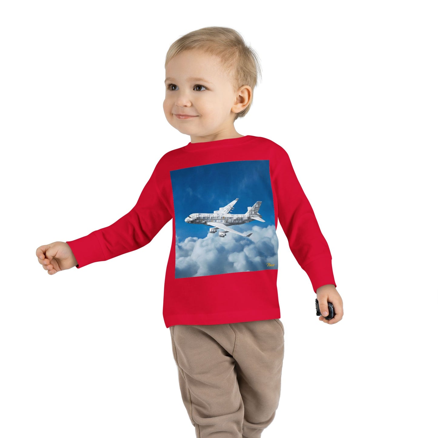 Big Ol' Jet Airliner Series Print #5 Toddler Long Sleeve Tee