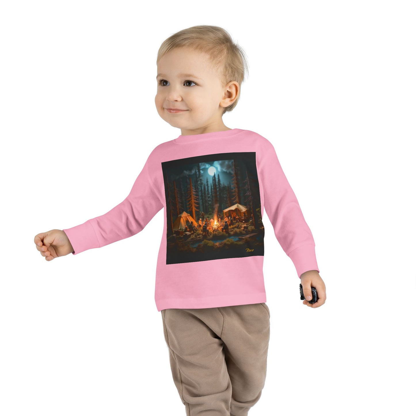 Under The Starry Skies Series Print #8 Toddler Long Sleeve Tee